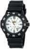 Uzi Protector Tritium Watch With White Face Rubber Strap