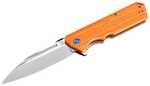 Artisan Littoral Folder 3.54 in Orange G-10 Handle D2