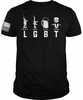 Printed Kicks Lgbt Men's T-shirt Black X-large