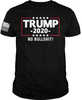 Printed Kicks Trump 2020 No Bs Mens T-shirt Black Xx-large