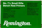 Remington Primers 7-1/2 Small Rifle Bench Rest 1000