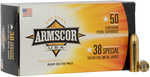 38 Special 158 Grain Full Metal Jacket 50 Rounds Armscor Ammunition