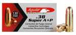 38 Super Automatic 130 Grain Full Metal Jacket 50 Rounds Aguila Ammunition