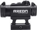 Axeon 2218667 MDSR1 W/Riser 1X 20mm 2 MOA Red Dot Black