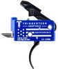TriggerTech AR0TBB25NNC Adaptable Independence AR-15 Red & Blue With White Engraving Two-Stage Curved 2.50-5 Lbs