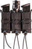 High Speed Gear Pistol TACO Triple Magazine Pouch MOLLE Fits Most Magazines Hybrid Kydex and Nylon Black 11PT03BK