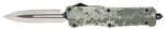 Cobra Tec Knives CTK-1 Large 3.75" D2 Steel Dagger Point Aluminum Alloy Winter Digi Camo Handle