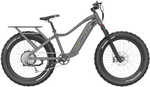 QuietKat Ranger Bike Charcoal Medium 5'6" To 6'/ Shimano 7-Speed/750 Watt Hub-Drive Motor