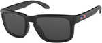 Oakley (LUXOTTICA)  Holbrook Gray High Definition Matte Black Frame W/USA Flag