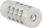 Christensen Arms  Side-Baffle Muzzle Brake Natural Titanium With 5/8"-24 tpi Threads For 338 Cal (.920" D Bull