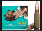 7.62X39mm 125 Grain Soft Point 500 Rounds BEAR Ammunition