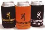 Browning Coozie Can - Maroon/White