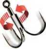 Basstar Spintech Treble Hook Black Chrome Size 2/0 4Pk Md#: STB-20