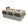 MTM Case-Gard AC3C Ammo Crate 50 Cal Rifle Dark Earth Cans/Army Green Polypropylene 13.5" X 7.4" 8.5" 30 Lb