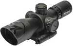 Firefield Barrage Rifle Scope - 2.5-10x40mm Red Laser Mil Dot Reticle Black Matte