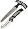 Battenfeld Knives Old Timer Hunter Combo Serrated Blade And Guthook Black Grey