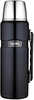 Thermos Stainless King&trade; Vacuum Insulated Beverage Bottle - 40 oz. Steel/Midnight Blue