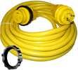 Marinco 30 Amp Power Cord Plus Cordset - 35' - Yellow