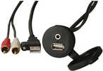 FUSION MS-CBUUSB3.5 Panel Mount USB &amp; 3.5mm Headphone Jack