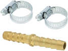 Scepter 1/4" Brass Hose Mender w/Clamps