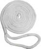 New England Ropes 5/8" X 50&#39; Nylon Double Braid Dock Line - White