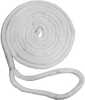 New England Ropes 3/4" X 35&#39; Nylon Double Braid Dock Line - White