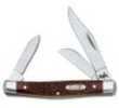 Case 00106 Stockman Medium 2.42"/1.58"/1.57" Folding Clip/Sheepfoot/Pen Plain Tru-Sharp SS Blade/Jigged Brown Synthetic