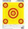 Champion Traps And Targets ShotKeePer Yellow/Red 5-Bull - Small 8.5" X 11" 12 Per Pack & Red