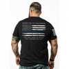 Nine Line Apparel Thin Blue Line-tshirt Black 2xl