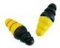 Peltor Combat Arms E-A-R Plugs Olive End: Passive Protection 22Db For Indoor Range Use Yellow Noise-Activated