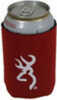 AES Browning Can Koozie Maroon/White