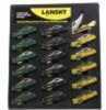 Lansky Small Lockback Pocket Knife Display, Green, Black, & Yellow, 18 Pieces Md: LKN045