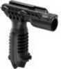 Mako Tactical Foregrip with Integrated Adj Bipod and 1" Flashlight Adapter T-PODFA-B