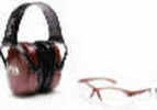 Howard Leight R01727 Womans Shooting Safety Combo Earmuff/Shooting Glasses 25 dB Dusty Rose Earmuffs/Dusty Frame/