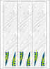 TAC Vanes Arrow Specific Wraps White Size F 5.5 13 pk.