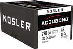 Nosler AccuBond Bullets .270 Cal. 130 gr. Spitzer Point 50 pk. Model: 54987