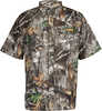 Habit Hatcher Pass Camo Guide Short Sleeve Shirt Realtree Edge Medium