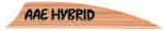 AA&E Leathercraft Hybrid 2.0 Vanes Sand 1.95 in. 100 pk.