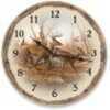 Wild Wings Wall Clock - Autumn Run Whitetail Deer