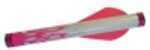 Extreme Archery Shrink Fletch W/2" Broadhead Vane 2 Pnk/1Wht 6/Pk.