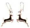 Empire "Deer" Earrings Pewter/Black