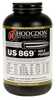 Link to Hodgdon US 869 Smokeless Powder 1 Lb by HODGDON and IMR & WINCHESTERHodgdon Powder Company leads the way again by developing an outstanding 50 BMG propellant that offers significant advantages in many magnum rifle applications! US869 is a true magnum Spherical rifle powder that is superb with heavy bullets in big and overbore rifle cartridges. US869 is a dense propellant that allows the shooter to use enough powder to create maximum velocities in cartridges such as the 7mm Remington Ultra Magnum