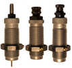 Link to 45 Colt Carbide Roll Crimp 3 Die Set by RCBS RELOADING PRODUCTSThe carbide sizer die eliminates the need for case lube and cases do not need to be cleaned before sizing. Carbide die sets contain the carbide size die with decapping unit and expander die for expanding and belling the case mouth and and a seater die with roll crimp and bullet seater plug.