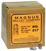 Magnus 38/357 Caliber .357 Diameter 158 Grain Round Nose Swaged Lead 500 Count