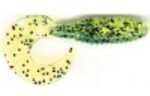 KalIns Salty Lunker Grub 3In 10Pk Chartreuse S&P