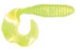 KalIns Salty Lunker Grub 3In 10Pk Chartreuse/Pearl
