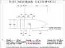 Bullet Mold 5 Cavity Aluminum .311 caliber Gas Check 152gr with Spire point profile type. Designed for use in 3