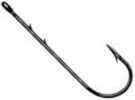 Owner Worm Hook-Black Chrome Straight 8Pk 2/0 Md#: 5100121