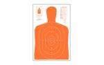 Action Target B-27E Economy Orange Silhouette Cut Off Below Ring 7 23"x35" 100 Per Box B-27EORANGE-100