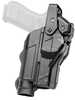 Rapid Force Duty Holster Outside The Waistband Level 3 Retention Fits Sig P320 With Light And Micro